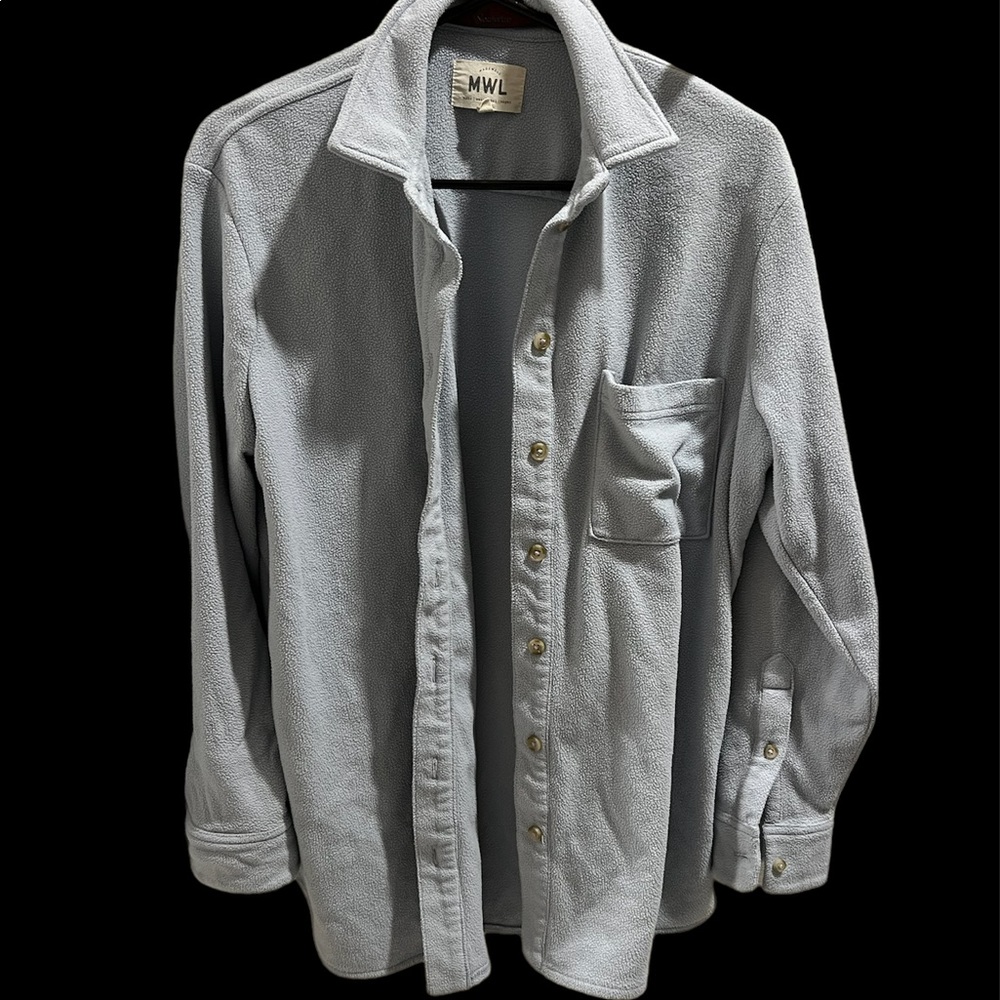 Light blue fleece shirt size S